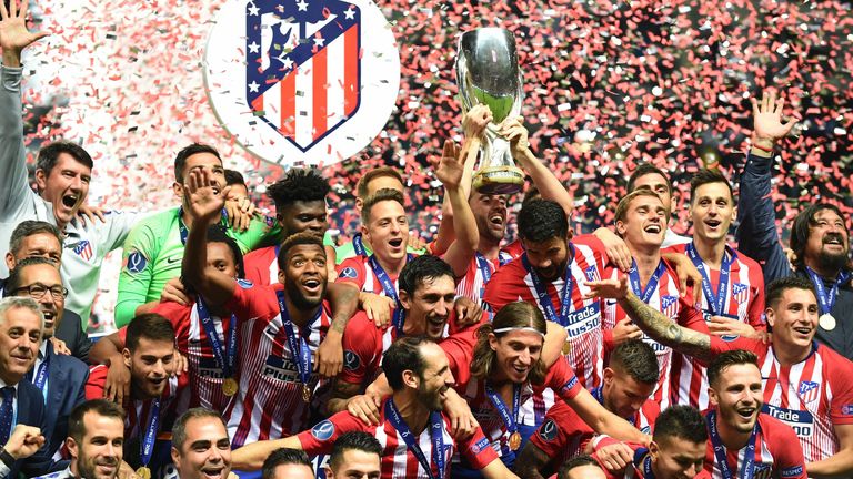 Saison 2018/2019: Real Madrid - Atletico Madrid (2:4 n.V.) Tore: Costa (0:1, 01.), Benzema (1:1, 27.), Ramos (2:1, 63.) Costa (2:2, 79.), Niguez (2:3, 98), Koke (2:4, 104.). Stadion: A. Le Coq Arena, in Estland. Zuschauerzahl: 38.434. 