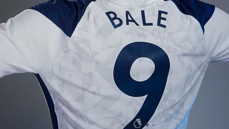Dieses Trikot wird ein Verkaufsschlager: Nach seiner Rückkehr wird Gareth Bale bei Tottenham mit der Nummer neun auf dem Rücken spielen. (Bildquelle: shop.tottenhamhotspur.com)