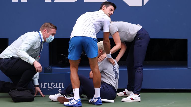 Novak Djokovic ist bei den US Open disqualifiziert worden.