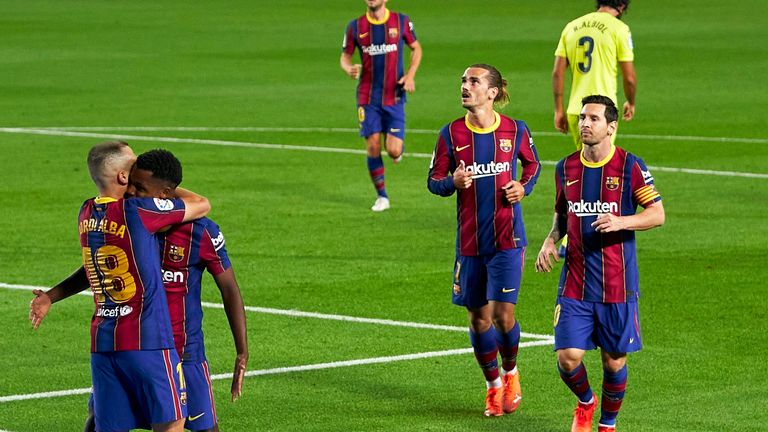 Ansu Fati (l.) und Lionel Messi führen den FC Barcelona zu einem souveränden Heimsieg gegen Villrreal. 