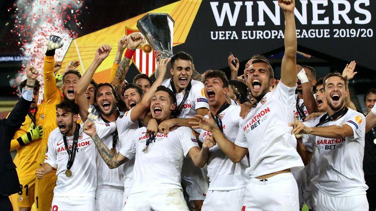 Der FC Sevilla krönte sich 2020 zum sechsten Mal zum Europa League Sieger.