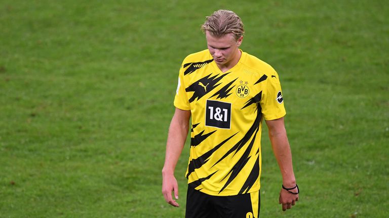 Erling Haaland ist nach der Niederlage im Supercup gegen den FC Bayern München enttäuscht.
