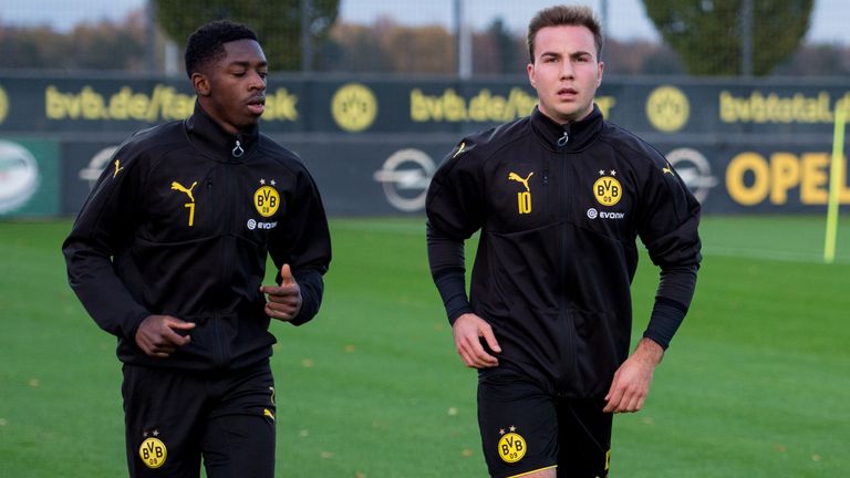 Borussia Dortmund (2016/17): Ousmane Dembélé (7) & Mario Götze (10) - gemeinsamer Erfolg: DFB-Pokalsieg (2:1 gegen Eintracht Frankfurt).