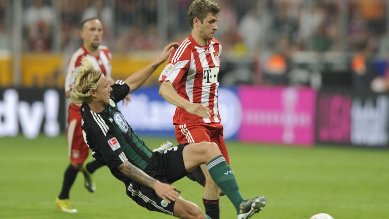 2010/11: Thomas Müller für den FC Bayern gegen den VfL Wolfsburg (2:1)