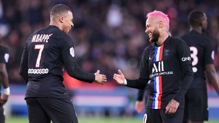 Paris St. Germain (2018-aktuell): Kylian Mbappe (7) & Neymar (10) - gemeinsame Erfolge: zweimal Meister, einmal Pokalsieger (Coupe de France), einmal Ligapokalsieger (Coupe de la Ligue), Champions-League-Finalist (2020, 0:1 gegen FC Bayern).