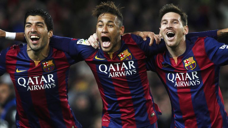 Luis Suarez, Neymar und Lionel Messi wirbelten drei Jahre gemeinsam beim FC Barcelona. 