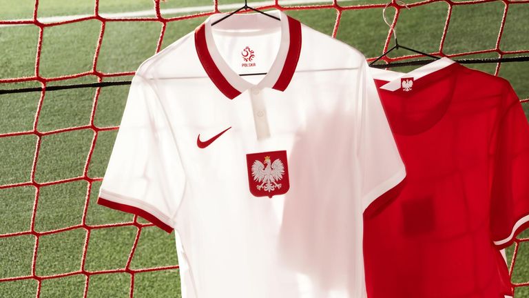 So sieht das Heimtrikot von Lewandowski und Polen aus. (Quelle: https://news.nike.com/)