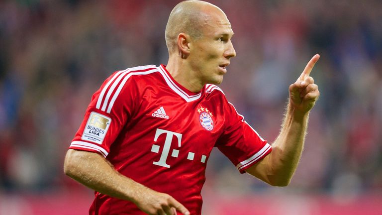 2013/14: Arjen Robben für den FC Bayern gegen Gladbach (3:1)