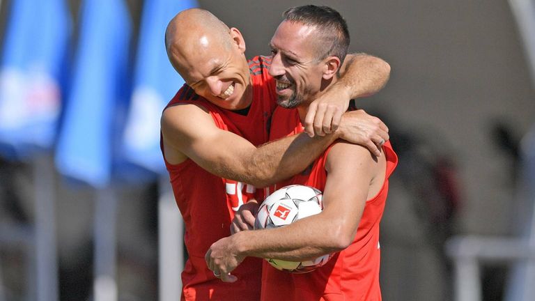 FC Bayern München (2009-2019): Franck Ribery (7) & Arjen Robben (10) - gemeinsame Erfolge: achtmal Deutscher Meister, fünfmal DFB-Pokalsieger, einmal Champions-League-Sieger (2012/13).