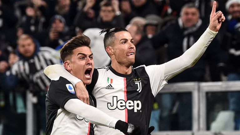 Juventus Turin (2018-aktuell): Cristiano Ronaldo (7) & Paulo Dybala (10) - gemeinsame Erfolge: zweimal italienischer Meister.