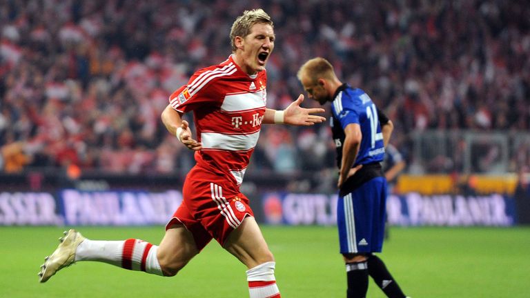 2008/09: Bastian Schweinsteiger für den FC Bayern gegen den HSV (2:2)