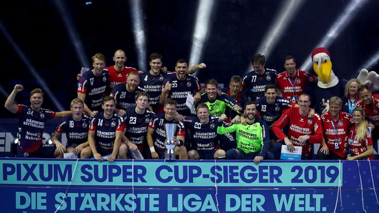 2019: Der aktuelle Supercup-Sieger heißt SG Flensburg-Handewitt. Ein spannendes Finale gegen den THW Kiel endete nach Sieben-Meter-Werfen mit 32:31.