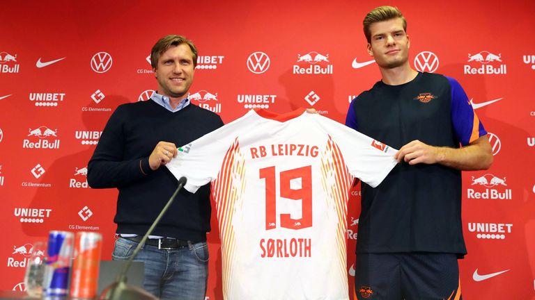 Alexander Sörloth: 22 Millionen Euro investiert RB Leipzig für die Verstärkung des Sturms.  Der 1,95 m große Norweger kommt von Crystal Palace.