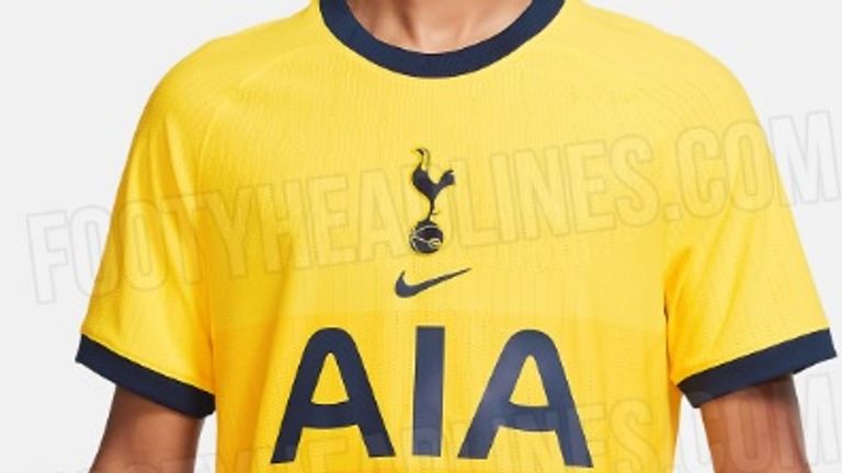 Das dritte Trikot von Tottenham ist wohl gelb. (Quelle: footyheadlines.com)