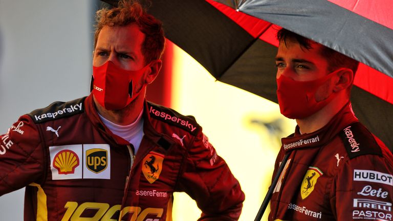 Sebastian Vettel und Charles Leclerc landen auch beim Heim-Grand-Prix nicht auf dem Podium.