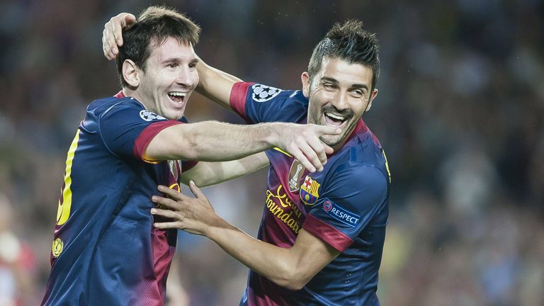 FC Barcelona (2010-2013): David Villa (7) & Lionel Messi (10) - gemeinsame Erfolge: zweimal Meister, einmal Pokalsieger (2011/12), Champions-League-Sieger (2010/11, 3:1 gegen Manchester United).