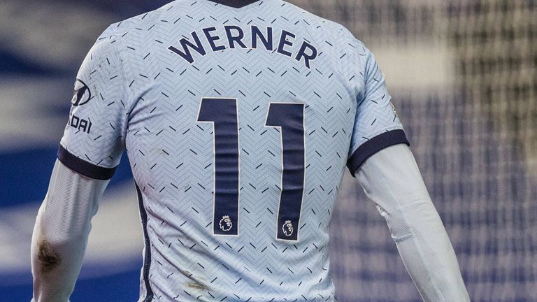 Timo Werner läuft beim FC Chelsea mit der Nummer elf auf. Diese Zahl trug er auch schon bei RB Leipzig auf dem Rücken.