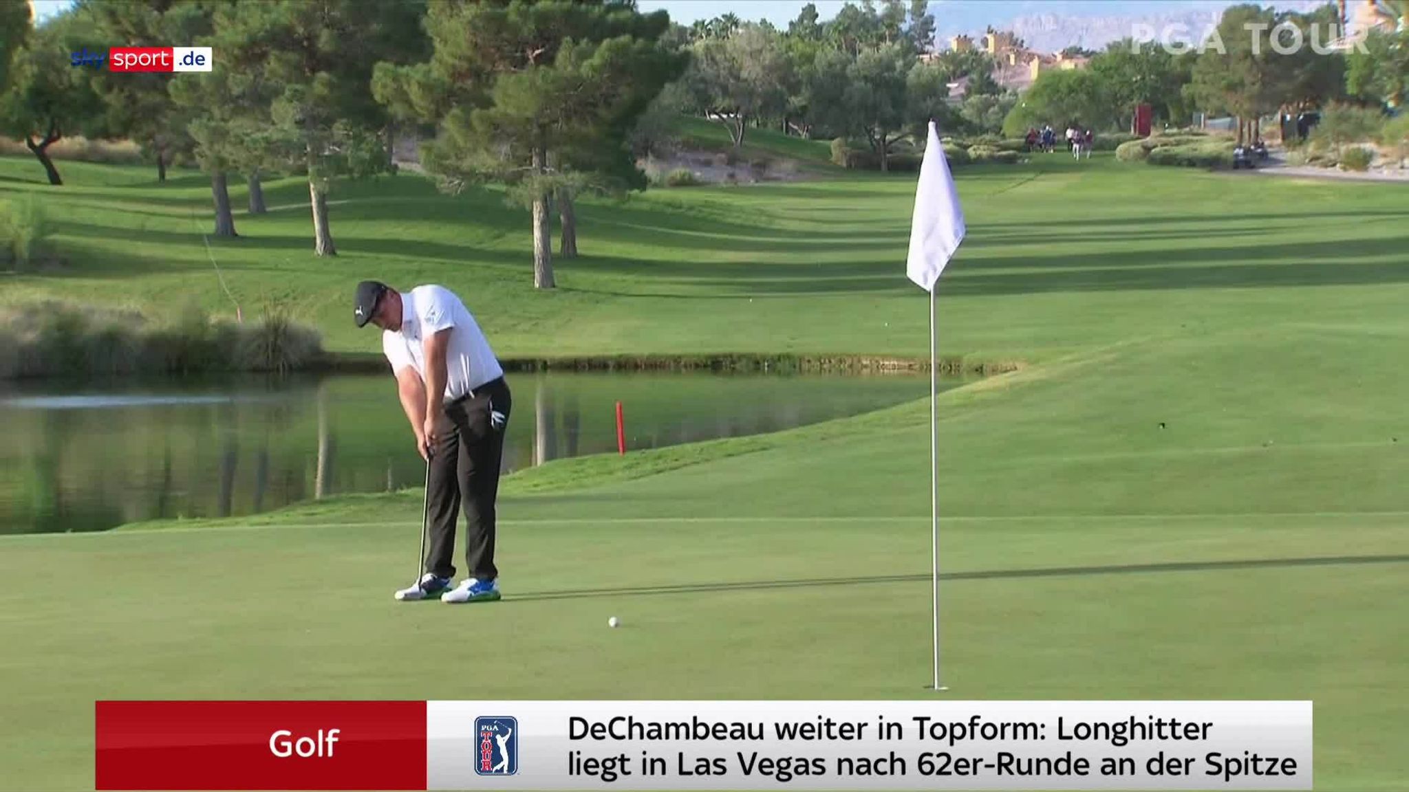 Golf Video Dechambeau Fuhrt In Vegas Norlander Mit Hole In One Golf News Sky Sport