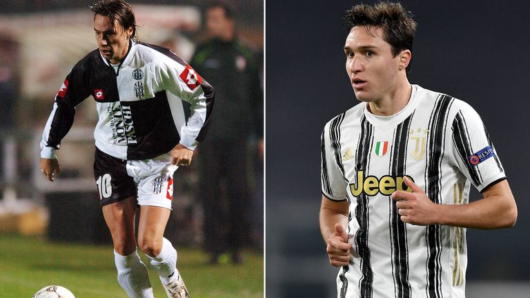 Während Vater Enrico (l.) unter anderem für Sampdoria und Lazio Rom auf Torejagd ging, stürmt Sohn Federico (r.) seit dieser Saison für Juventus Turin. Der 23-jährige Italiener wechselte für knappe 50 Millionen Euro von Florenz zur ''Alten Dame''.