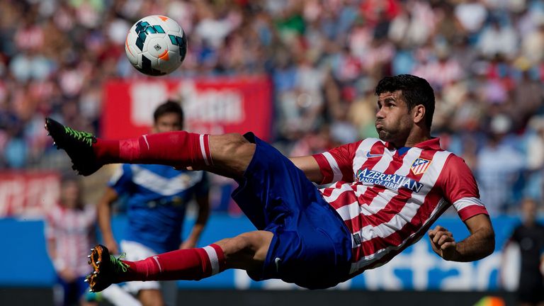 Diego Costa gleich dreimal für Atletico Madrid.