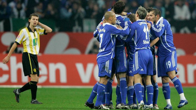 Saison 2006/2007: Schalkes vierter Sieg in den letzten zehn Derbys. Mit Trainer Mirko Slomka konnte S04 3:1 gewinnen. Tore: 1:0 (Christian Pander), 2:0 (Kevin Kuranyi), 3:0 Peter Löwenkrands, 3:1 Alexander Frei.