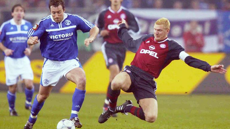 2001/02: Bis ins Halbfinale. Schalke gegen Bayern 2:0 n.V. Tore: Marco van Hoogdalem (1:0, 100. Min), Jörg Böhme (2:0, 115. Min). Stadion: Veltins-Arena. Zuschauerzahl: 60.683. Trainer: Ottmar Hitzfeld. 