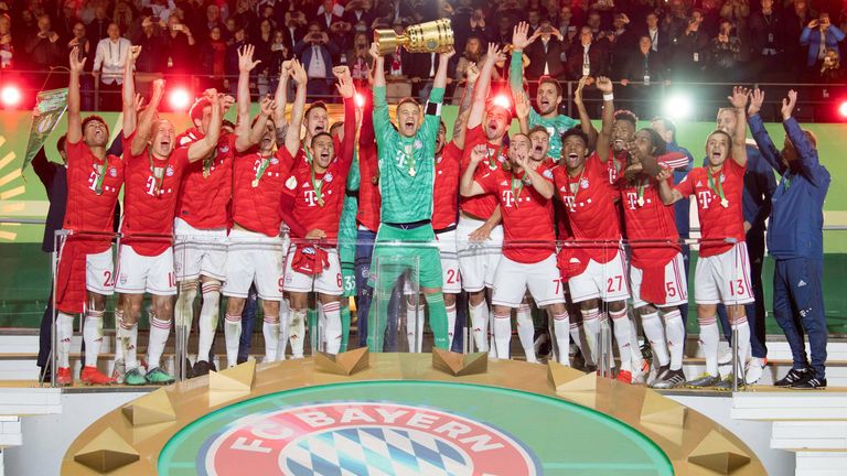 2018/19: Triumph im Finale. RB Leipzig gegen Bayern (0:3). Tore: Lewandowski (0:1, 29. Min., 0:3, 85. Min.), Coman (2:0, 78. Min.). Stadion: Olympiastadion. Zuschauer: 74.322. Trainer: Niko Kovac. 