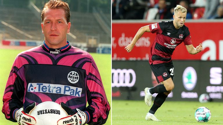 Eine gewisse Ähnlichkeit zwischen Andreas (l.) und Pascal Köpke (r.) ist augenscheinlich vorhanden. Während Vater ''Andi'' während seiner aktiven Laufbahn zwischen den Pfosten stand (u.a. Hertha BSC), ist Sohn Pascal Stürmer (derzeit 1. FC Nürnberg).