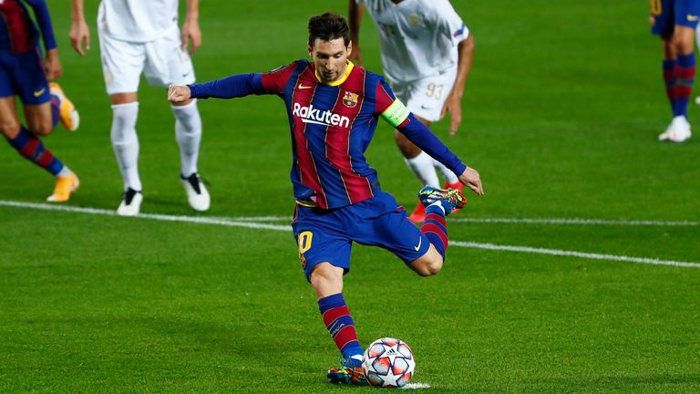 Lionel Messi traf per Elfmeter im Champions-League-Auftakt. 
