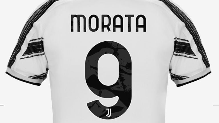 Nach seiner Rückkehr zu Juventus bekommt Alvaro Morata erneut die Nummer neun. (Bildquelle: https://store.juventus.com)