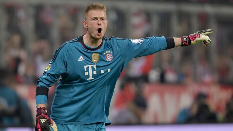 Lukas Raeder: 16. April 2014 - DFB-Pokal gegen 1. FC Kaiserlautern (5:1) unter Trainer Pep Guardiola