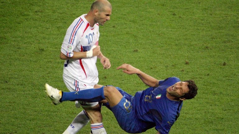 Kopfstoß Zidane gegen Materazzi im WM-Finale 2006