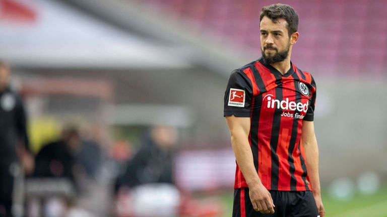 Frankfurts Amin Younes fällt gegen RB Leipzig aus.