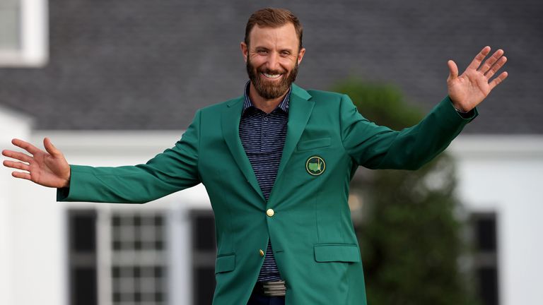 Masters-Sieger Dustin Johnson kann sich nicht nur über das grüne Jackett freuen, sondern auch über die gefestigte Führung in der Weltrangliste. 