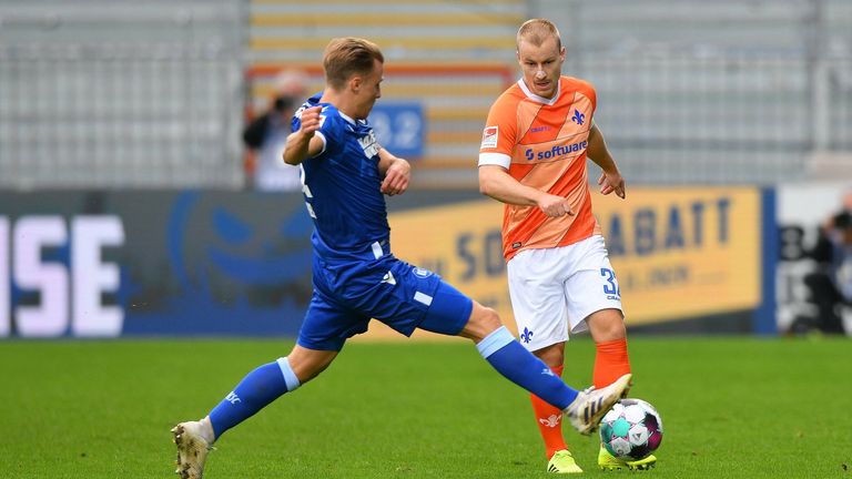 Darmstadts Fabian Holland muss in der zweiten Liga pausieren.