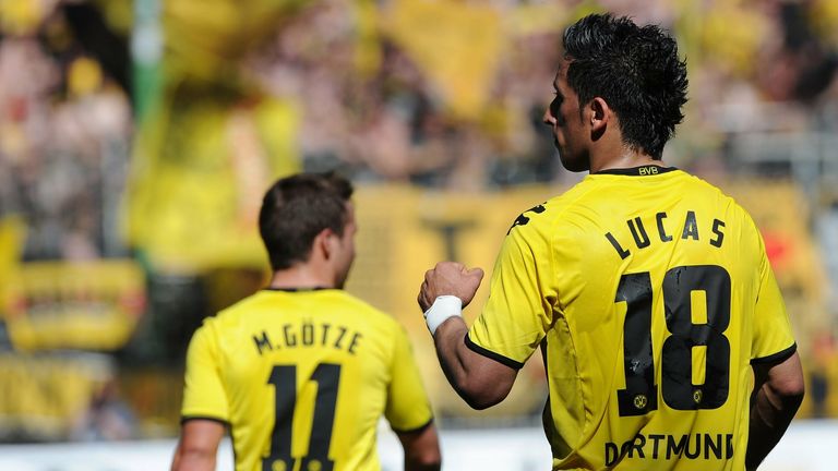 Lucas Barrios und Mario Götze