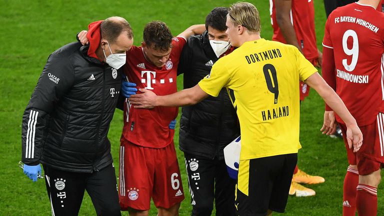 Erling Haaland (r.) sorgte schon während dem Spiel von Dortmund gegen die Bayern für eine tröstende Geste gegenüber Joshua Kimmich (l.).