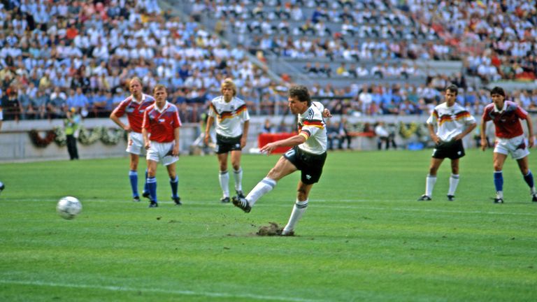 15. Platz: Lothar Mtthäus, 30/33 Elfmeter. Quote: 91%