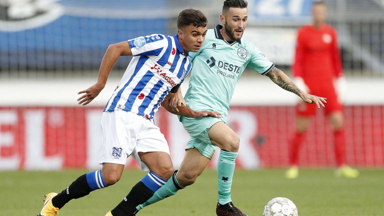 Oliver Batista Meier (links) ist von Bayern München an den SC Heerenveen ausgeliehen