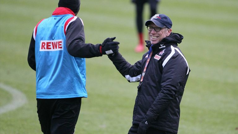 Peter Stöger (r.) und Anthony Modeste stehen für erfolgreiche Kölner Zeiten. 2017 erreichte der FC die Europa League.