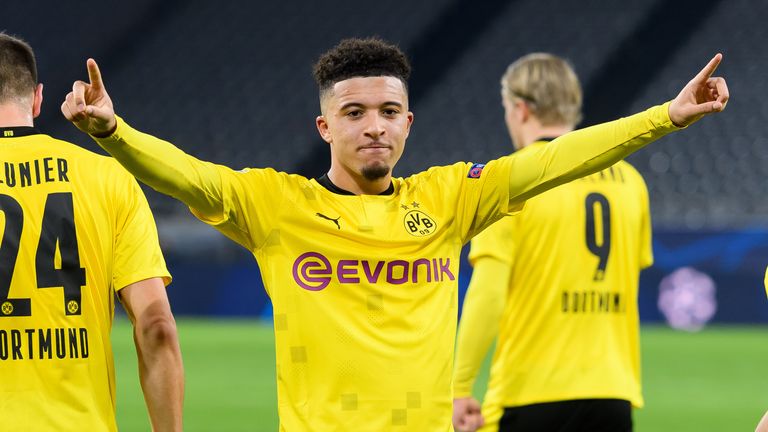 Jadon Sancho zeigt gegen den FC Brügge eine starke Leistung.