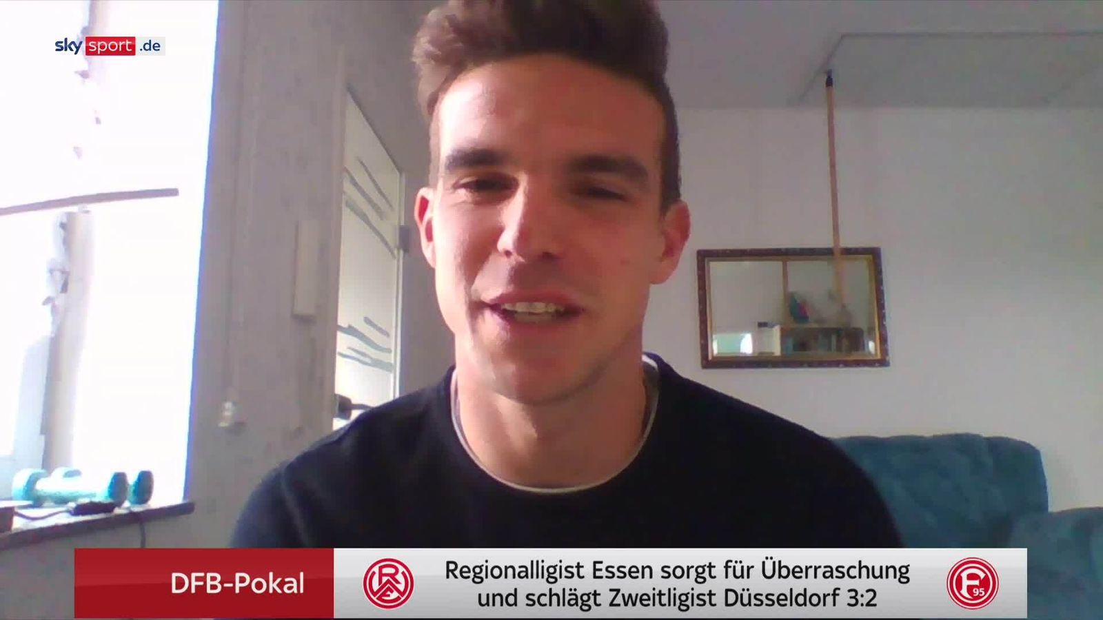 Essen Video Kevin Grund über den Erfolg gegen Düsseldorf Fußball