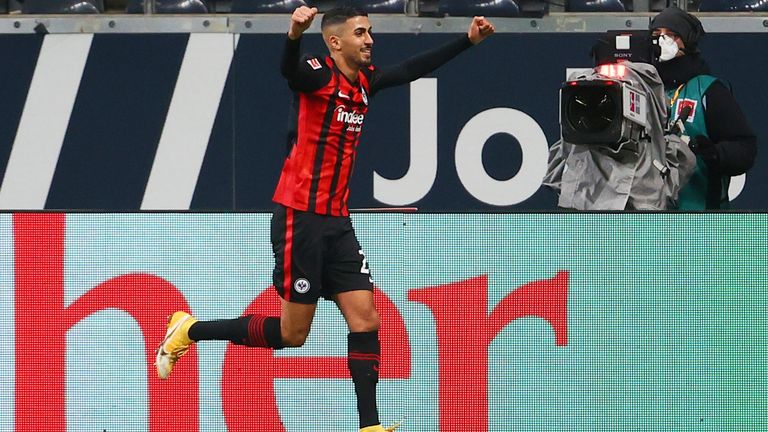 PLATZ 19: Aymen Barkok (Eintracht Frankfurt), Maximaltempo: 34,6 km/h