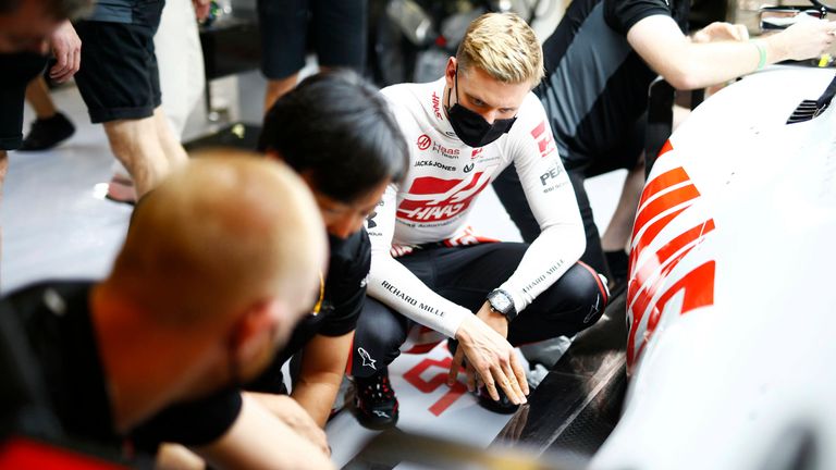 Mick Schumacher ist beim Young Driver Test für seinen zukünftigen Rennstall Haas im Einsatz. 