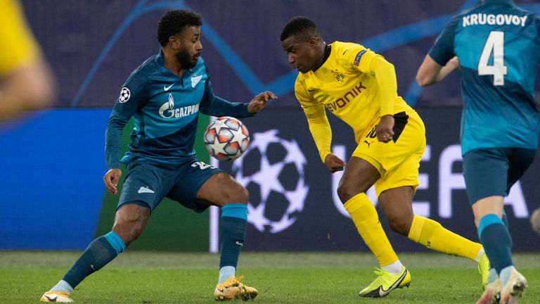 Dortmund-Talent Youssoufa Moukoko ist mit 16 Jahren und 18 Tagen der jüngste Debütant der Champions League aller Zeiten. Seine ersten Minuten sammelt er gegen Zenit St. Petersburg.