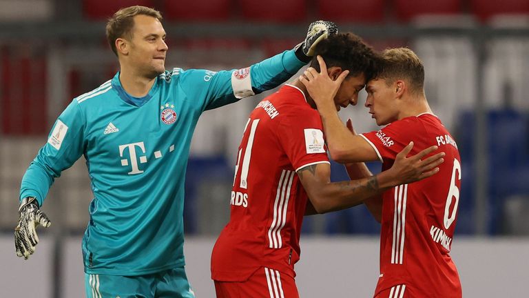 Manuel Neuer (l.) und Joshua Kimmich (r.) zählten in der Gruppenphase der Champions League zu den Stützen beim FC Bayern.