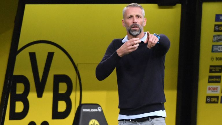Gladbachs Trainer Marco Rose steht beim BVB angeblich ganz oben auf der Wunschliste für die Favre-Nachfolge ab Sommer.