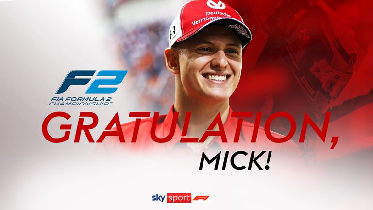 Sky gratuliert Mick Schumacher zum Titel in der Formel 2.