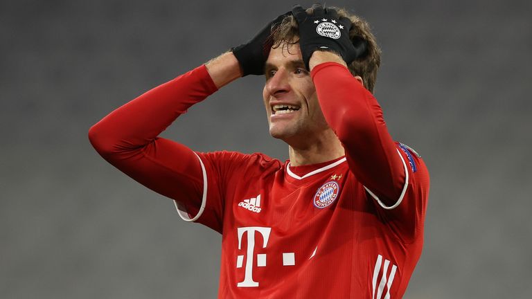 Thomas Müller und der FC Bayern München gehören nicht zu den fünf wertvollsten Teams im Achtelfinale der Champions League. 