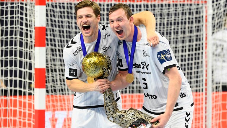 Rune Dahmke und Sander Sagosen waren mit fünf und sieben Treffern wichtige Faktoren für den Kieler Sieg im CL-Finale.